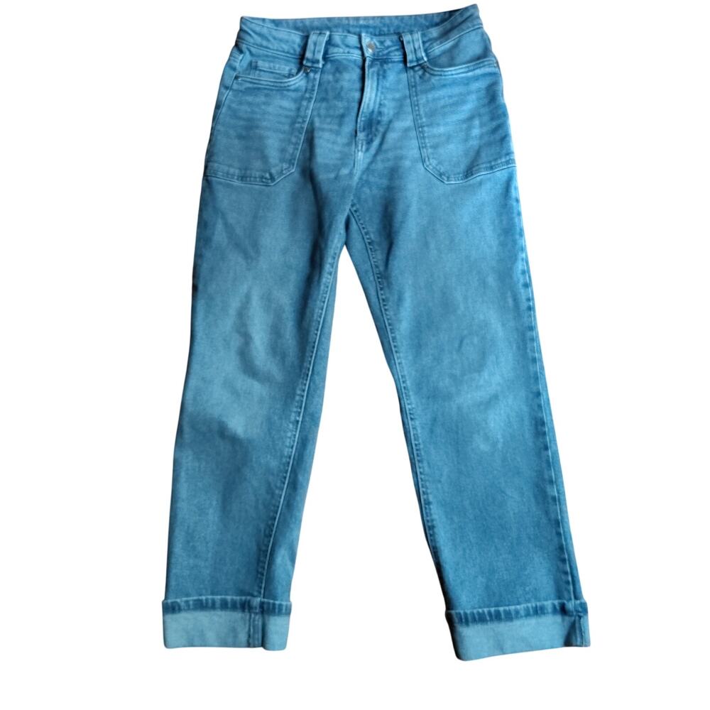 Michael Kors Women’s Blue Cuffed Jeans Size 4 – 10” Rise